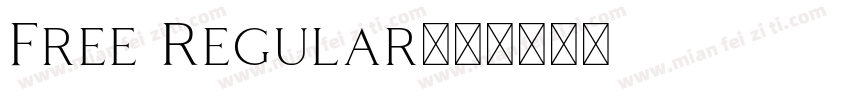 Free Regular字体转换